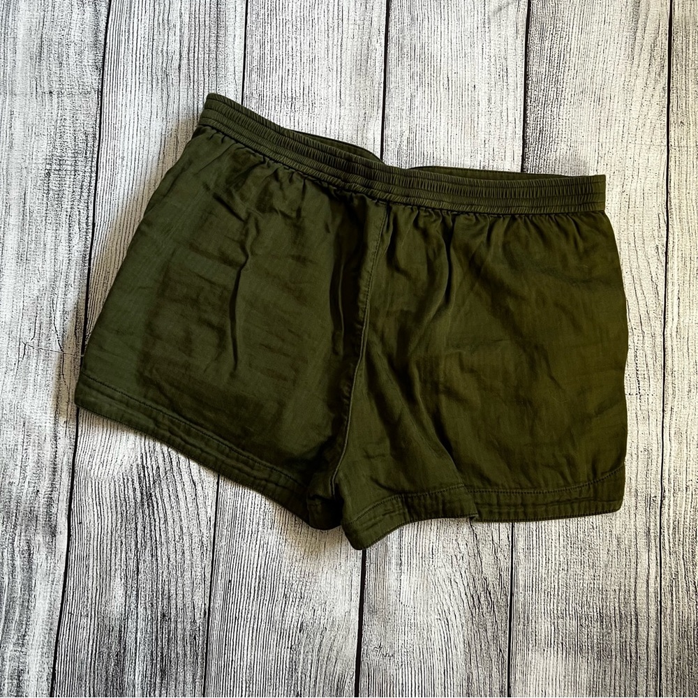 J.Crew Olive Cloth Shorts